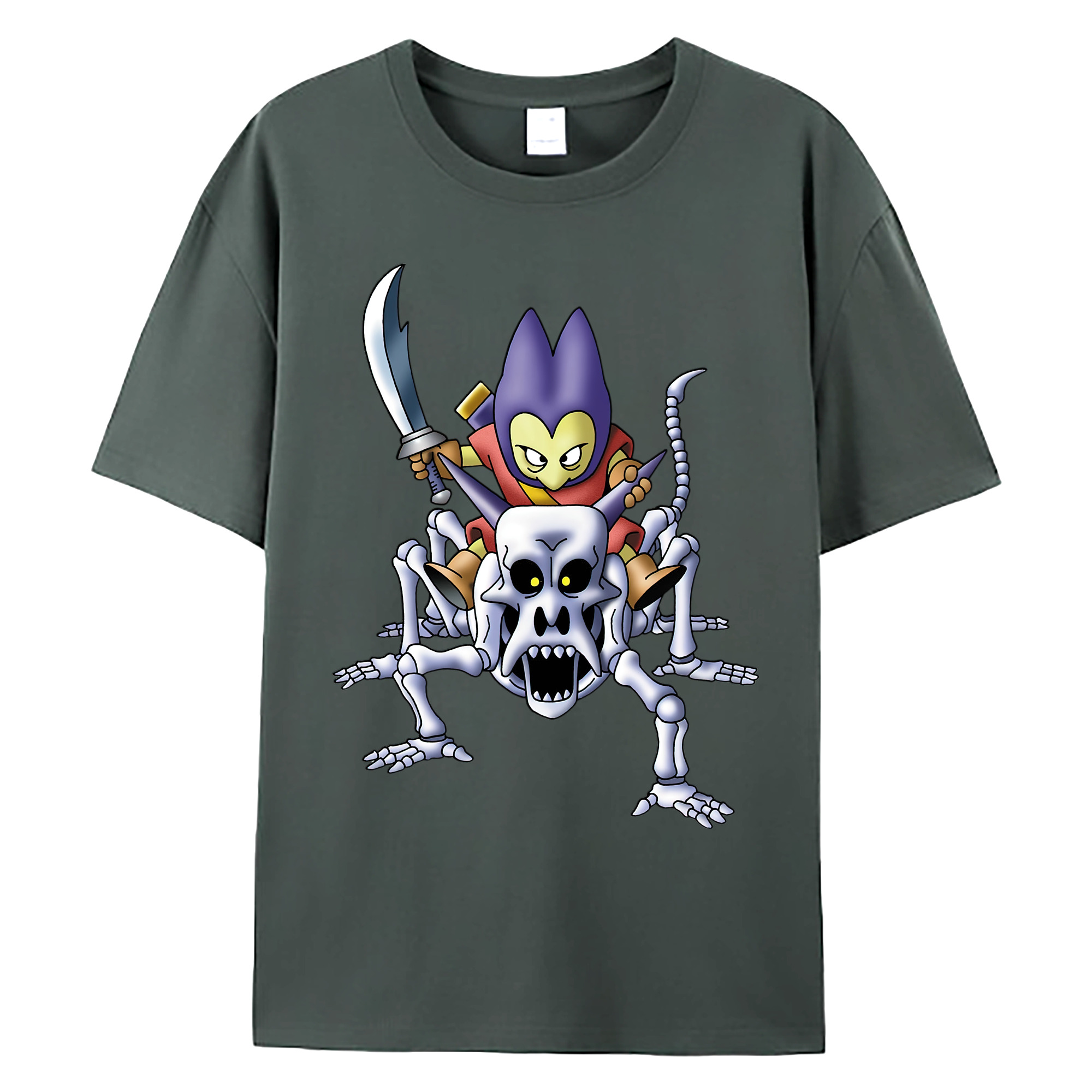 （画像用） ドラゴンクエスト Doragon Kuesuto Dragon Quest 綿100％ メンズ半袖Tシャツ｜肌触りやわらか＆通気性